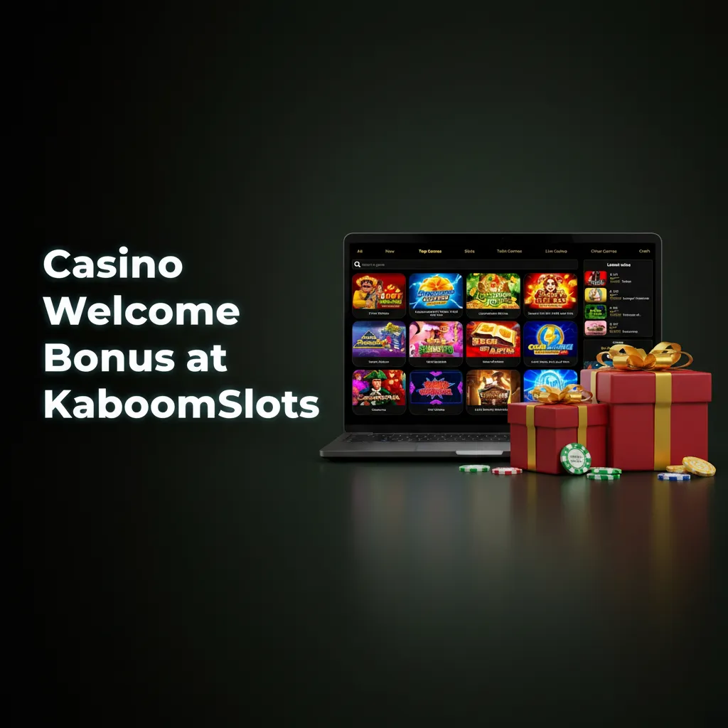 KaboomSlots UK welcome: 175% first deposit bonus up to €1,000 for live dealer casino. Min €20, 35x wagering, 7 days.