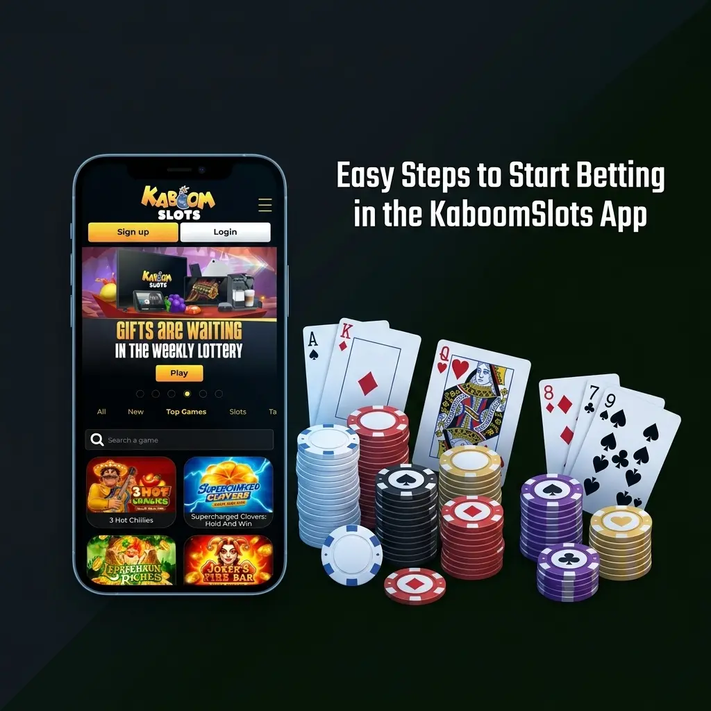 Step-by-step guide to start betting on KaboomSlots app, from sign-up to withdrawing winnings in 6 easy steps