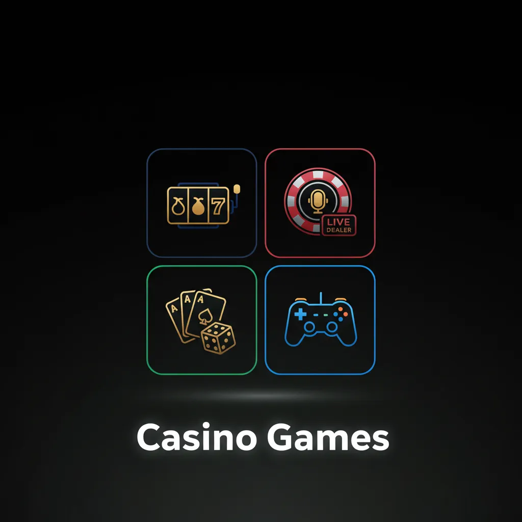 KaboomSlots casino games collage: slots, jackpots, roulette, blackjack, baccarat, poker, craps, live dealer tables.