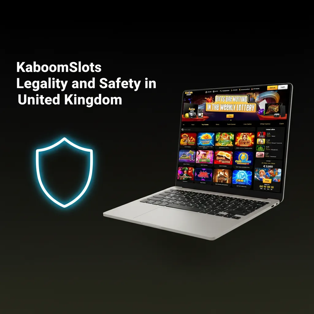 KaboomSlots UK legality and safety: licensed, SSL, KYC, age checks, 18+, responsible gambling tools, privacy protection.