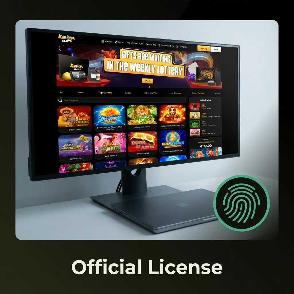 KaboomSlots official remote gambling licence details displayed in website footer for UK players