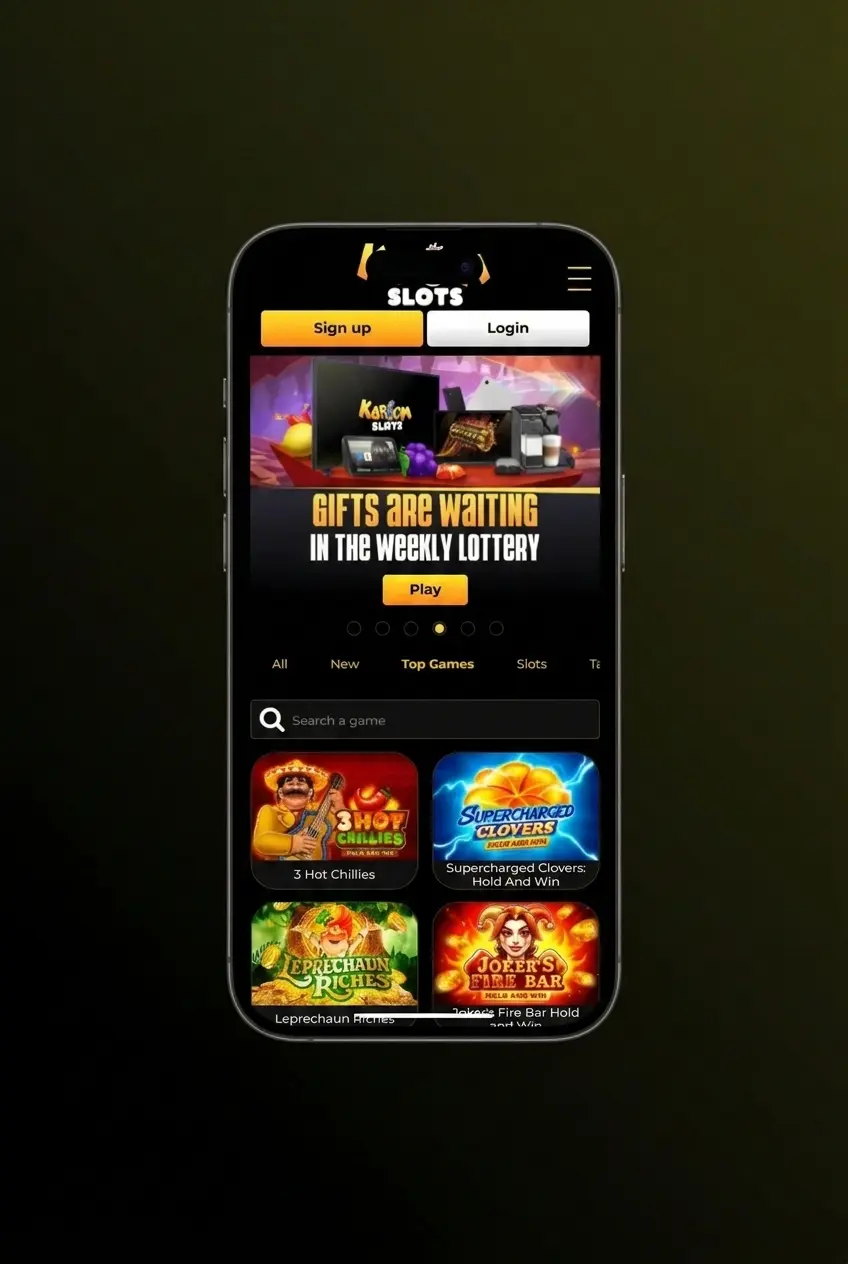 KaboomSlots sign up instructions showing 5 steps to register online, including email verification and account setup