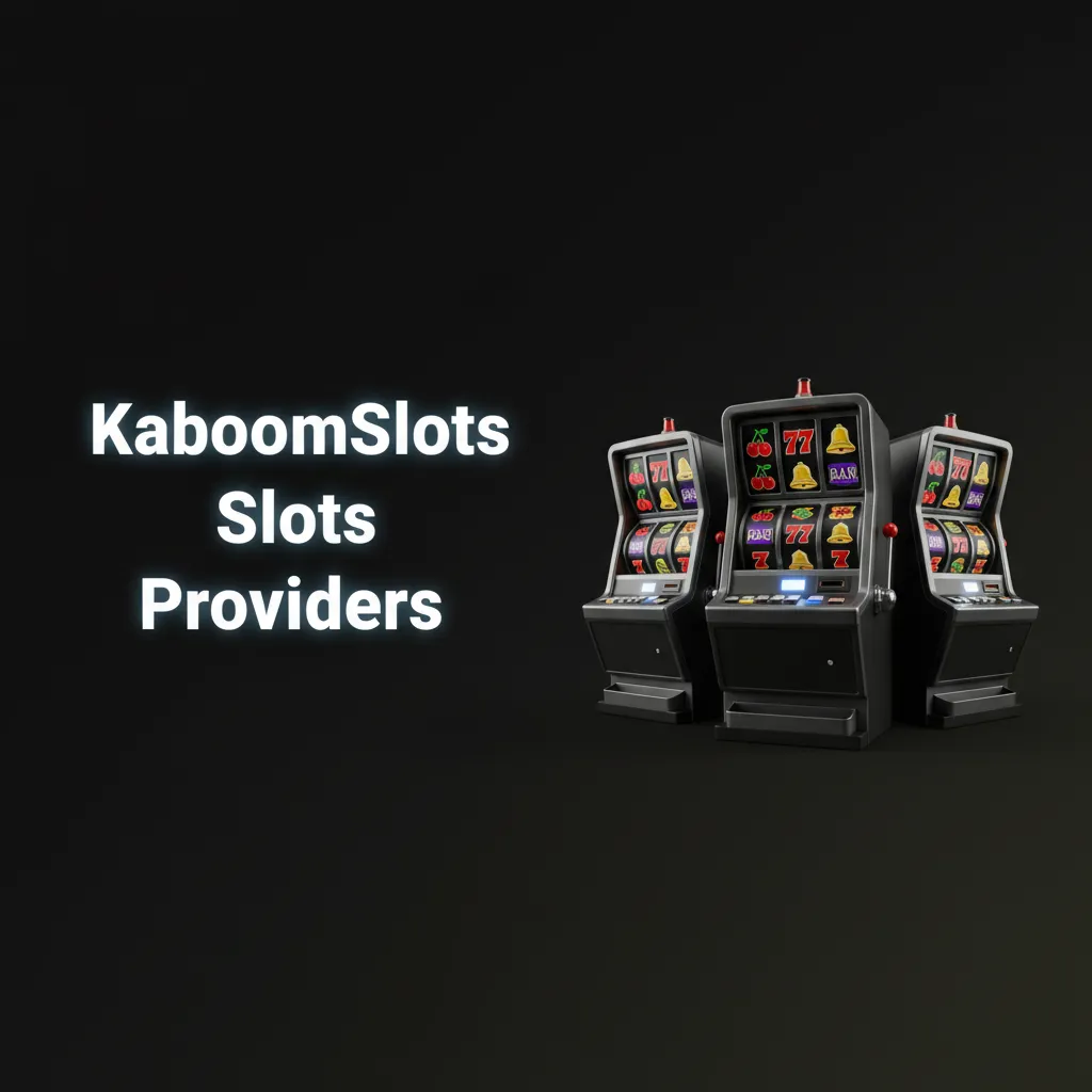 KaboomSlots provider list highlighting 75 providers and game counts, including NetEnt, Pragmatic Play, Play'n GO, Red Tiger.
