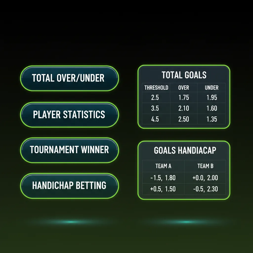 Infographic: Types of Bets—Single, System, Accumulator (Express); check slip summary for stake and potential return.