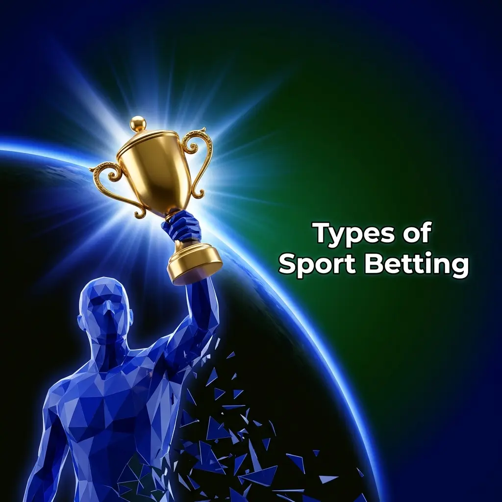 Diagram showing types of sport betting including football, horse racing, tennis, cricket, rugby union, and boxing markets