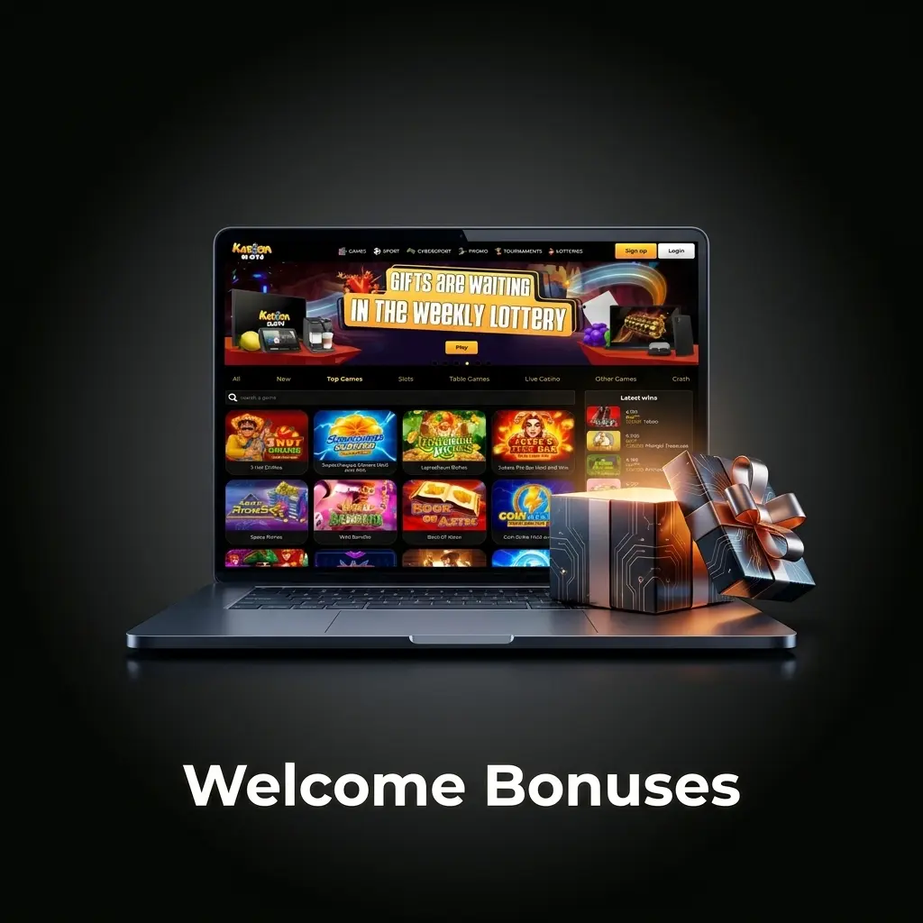 Three-tier welcome bonus table showing 175%, 150%, and 125% deposit bonuses up to €1,000 with 40x wagering over 7 days