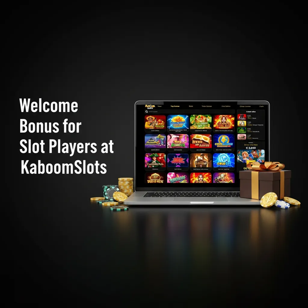 KaboomSlots banner: 175% slot welcome bonus up to €1,000, €20 min deposit; wagering; reloads, cashback, loyalty. 18+