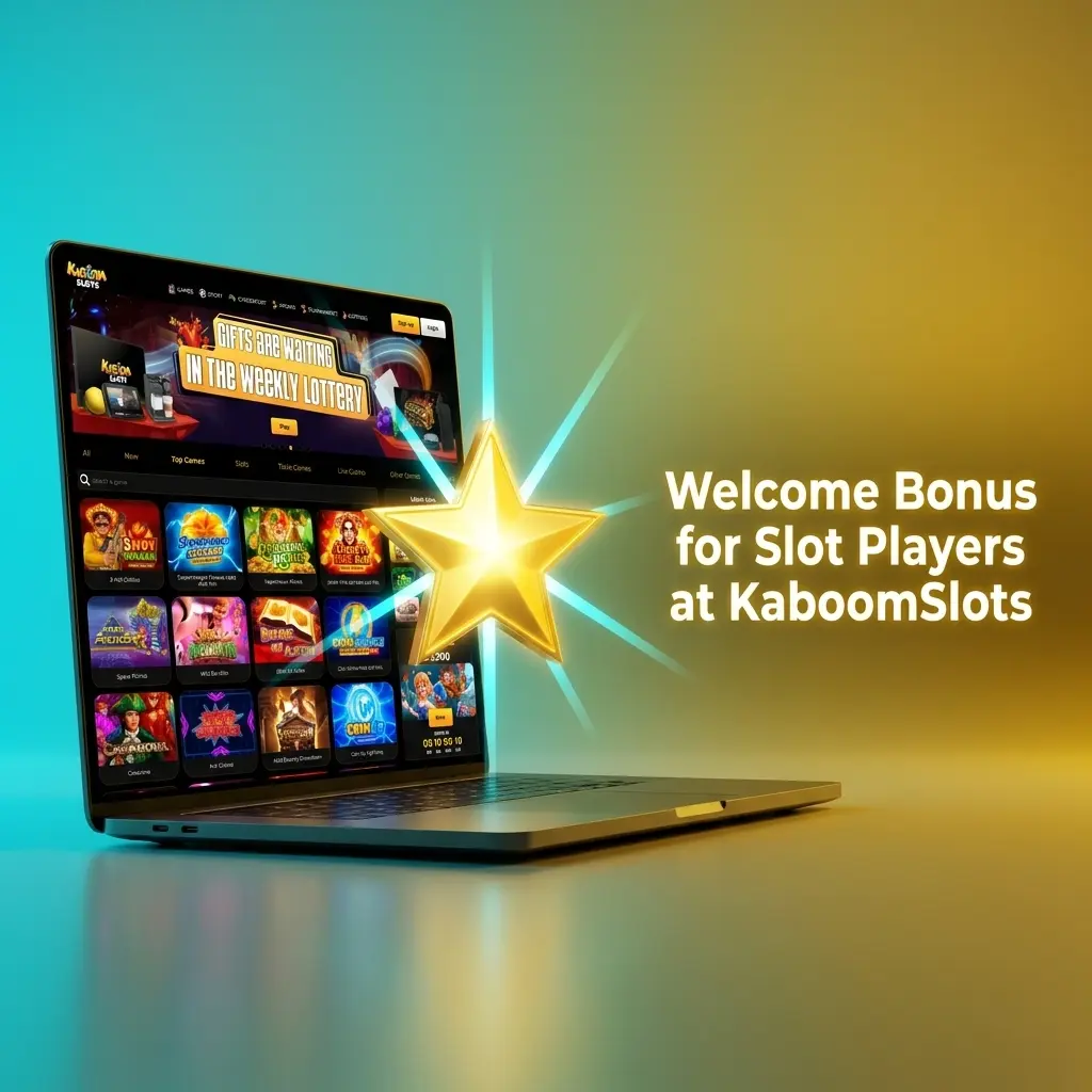 KaboomSlots welcome bonus offering 175% up to €1,000 on first deposit for slot players, with reload and cashback offers