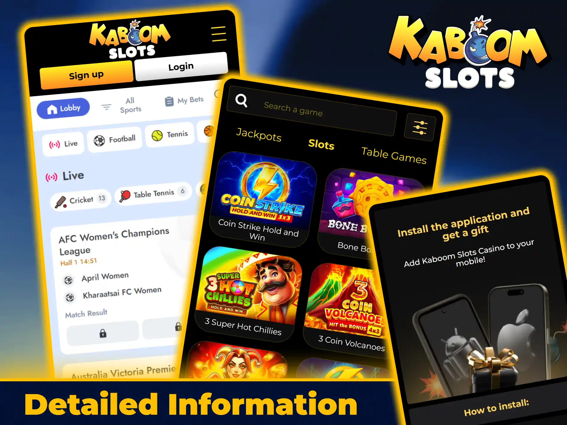 Discover detailed platform features and betting markets on KaboomSlots official.