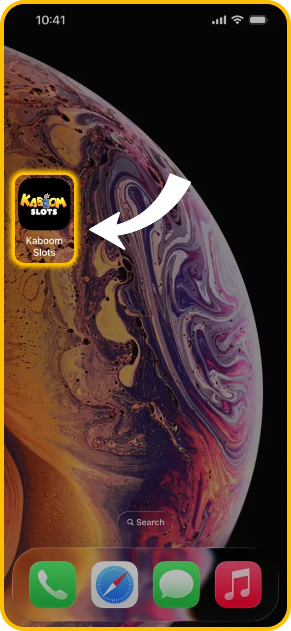 Log in to your personal account on KaboomSlots official.