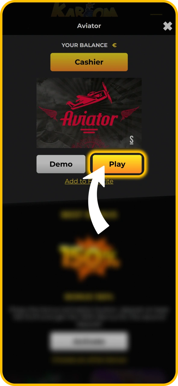 Fund your account to start playing on KaboomSlots official site.
