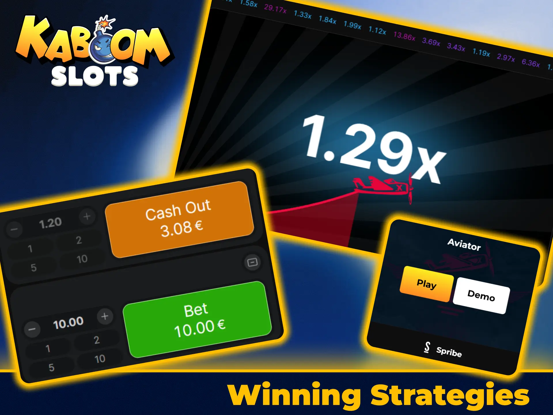 Use effective Aviator game strategies on KaboomSlots official online platform.