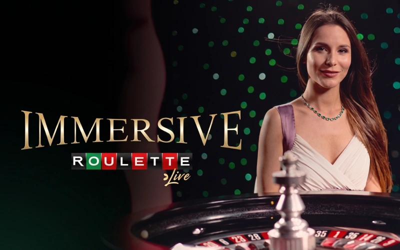 Stream Immersive Roulette live dealer games at KaboomSlots official.