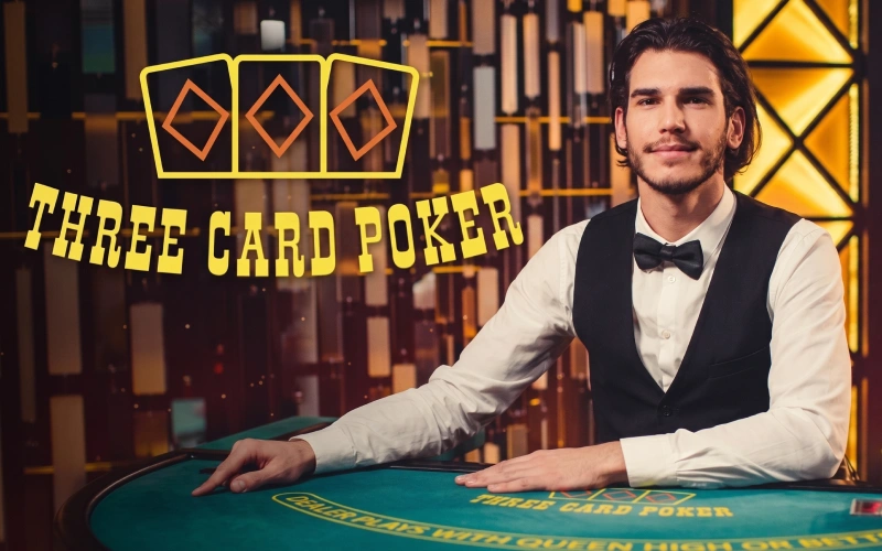 Play Three Card Poker live dealer at KaboomSlots official.